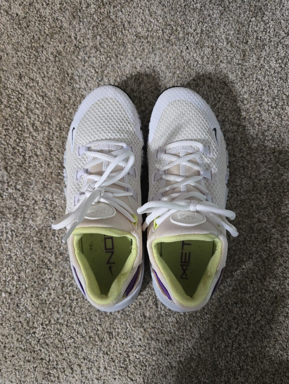 Nike Free Metcon 4 Women’s 7.5 White Wild Berry Training Shoes CZ0596-157 - Picture 2 of 7